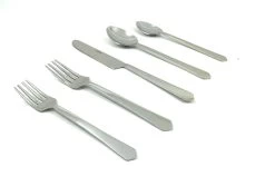Stainless Steel Flatware Set Of 20 Pieces (Silver Glossy)