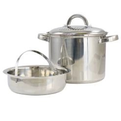 Oster® Oster Sangerfield 5 Quart Stainless Steel Pasta Pot With Strainer Lid And Steamer Basket