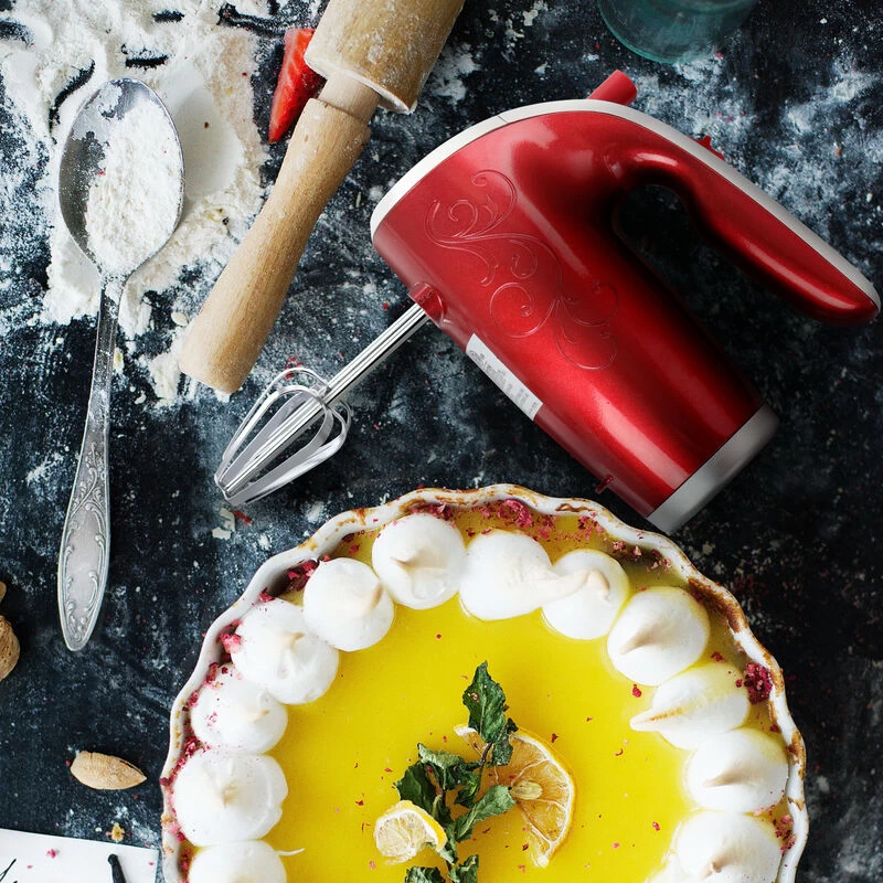 Better Chef 5 Speed Electric Hand Mixer In Red - Image 2