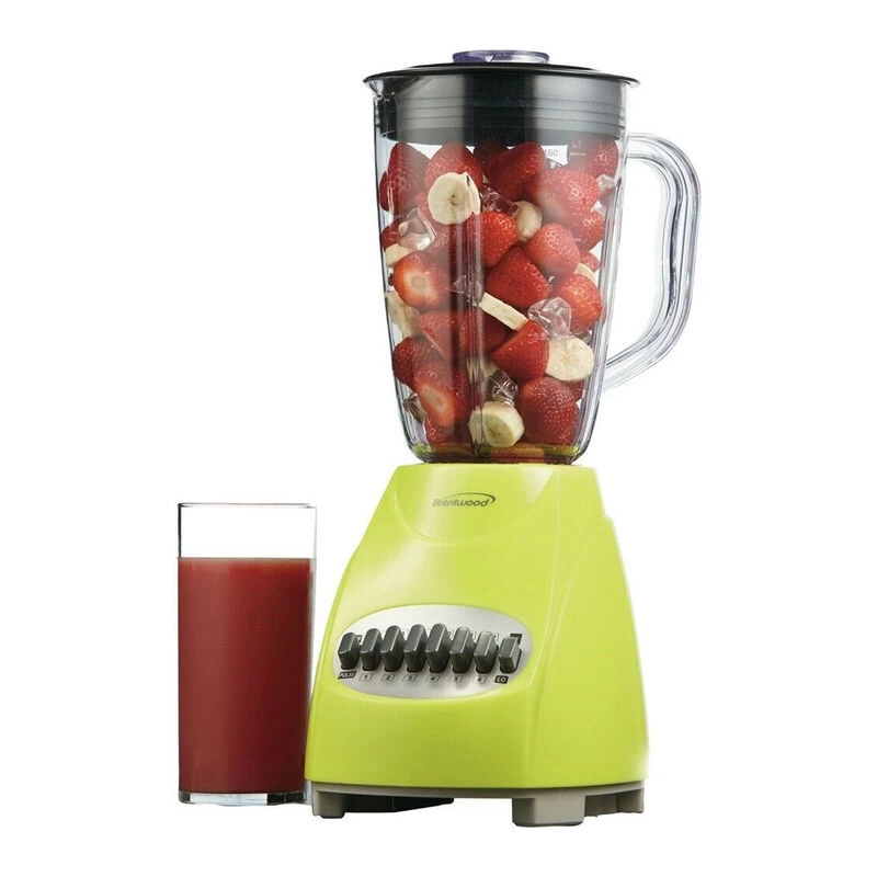 Brentwood 12-Speed Blender With Plastic Jar In Green - Image 4