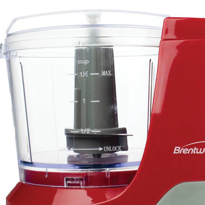 Brentwood 1.5 Cup Mini Food Chopper In Red - Image 3