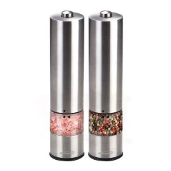 Brentwood Electric Blue LED Salt And Pepper Adjustable Ceramic Grinders