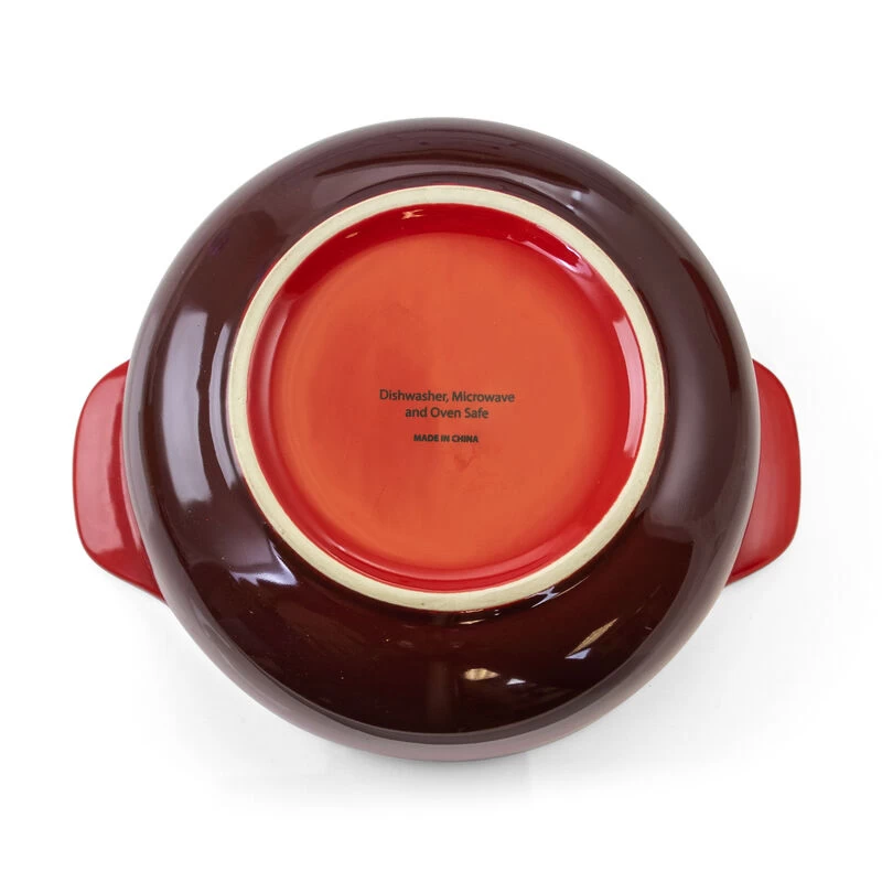 Crock-Pot Artistan 2 Piece 2.3 Quart Round Stoneware Casserole With Lid In Red - Image 5