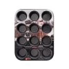 Baker's Secret 12 Cup Muffin Pan, Cupcake Pan, Non-stick Coating 2x Layers, Heavy Gauge Carbon Steel, Dark Gray Advanced Collection