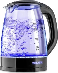Electric Glass Kettle Water Boiler With Auto Shut-Off And Boil-Dry Protection