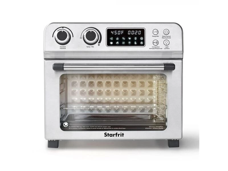 Starfrit - Convection Oven With Hot Air Fryer, 10 Cooking Modes, 1700 Watts, Stainless Steel