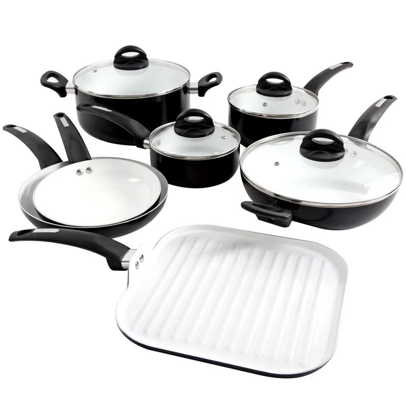 Oster® Oster Herstal 11 Piece Aluminum Cookware Set In Black - Image 5