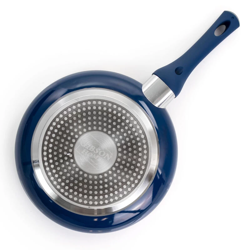 Gibson Home Charmont 9.5 Inch Nonstick Aluminum Frying Pan In Yale Blue - Image 4