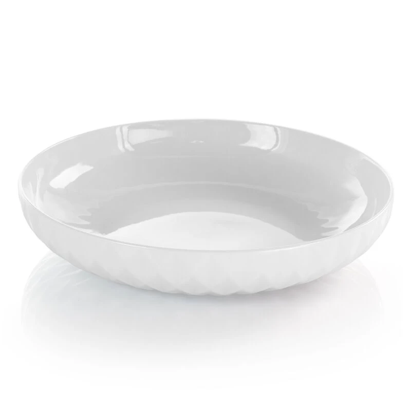 Elama Esme 4 Piece Porcelain Assorted Bowl Set In White - Image 7