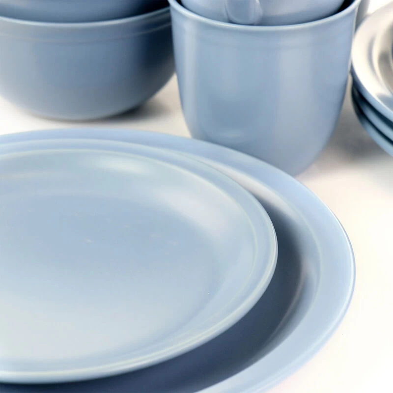 Gibson Home 16 Piece Siam Stoneware Dinnerware Set In Blue - Image 6