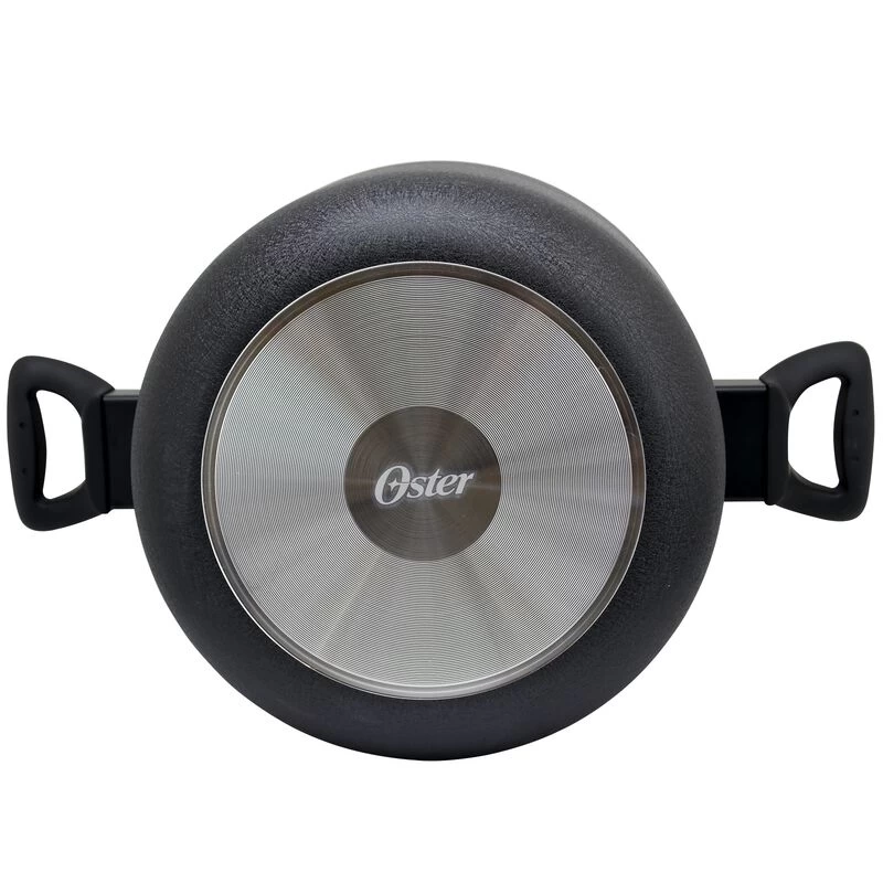 Oster® Oster Ashford 6 Quart Aluminum Dutch Oven With Tempered Glass Lid In Black - Image 2