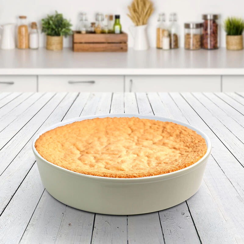 Martha Stewart Stoneware Pie Pan In Beige - Image 6