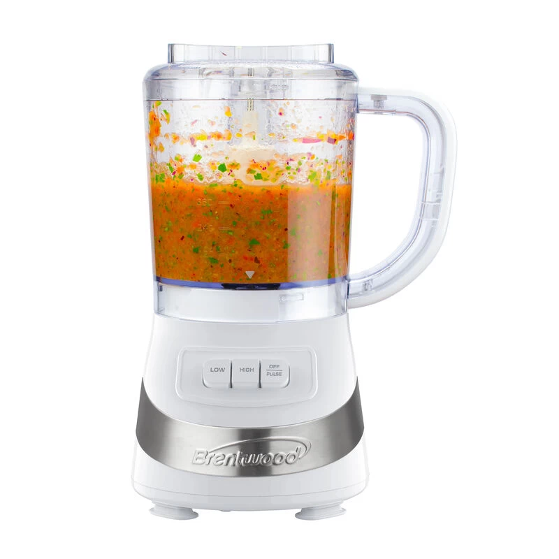 Brentwood FP-549W 3-Cup Food Processor In White - Image 2