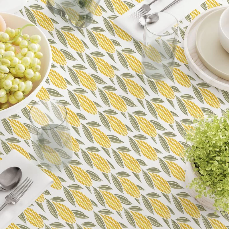 Fabric Textile Products, Inc. Rectangular Tablecloth, 100% Cotton, Harvest Corn Yellow - Image 3