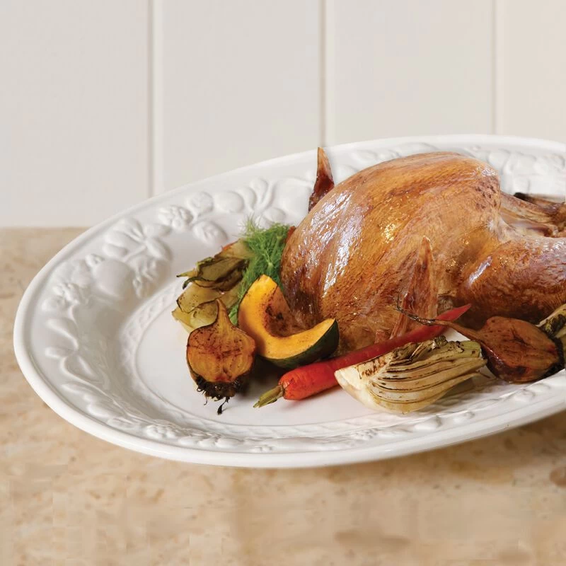 Gibson Home Fruitful 18.75 Inch Oval Platter - Image 3