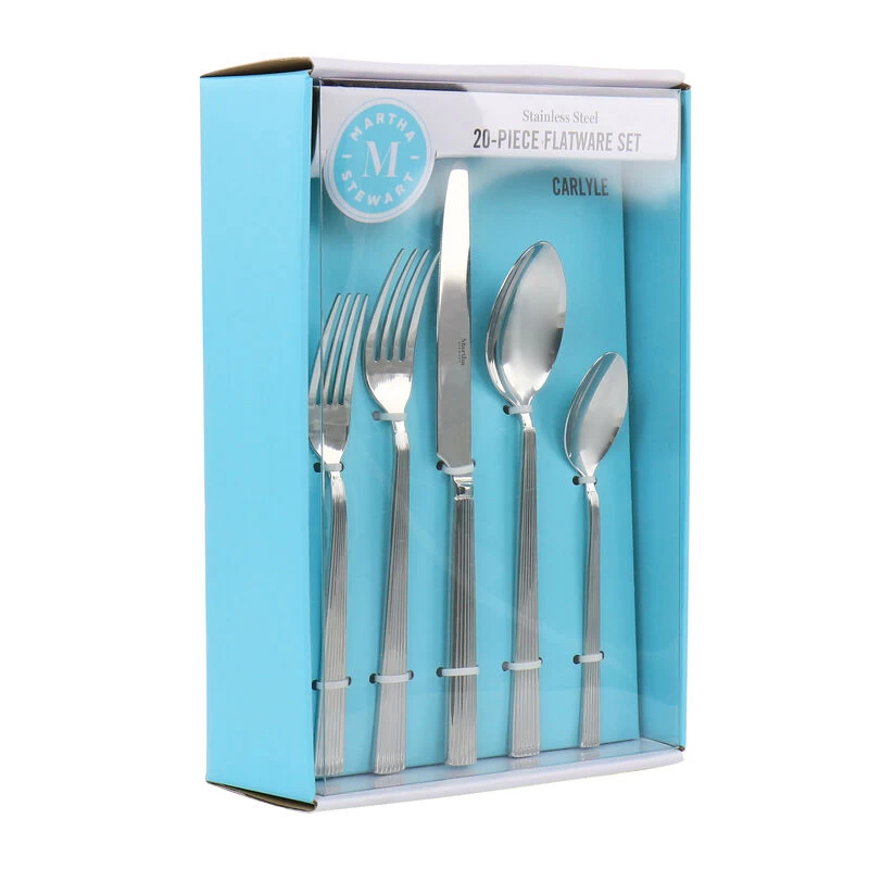 Martha Stewart Carlyle 20 Piece Flatware Set - Image 2