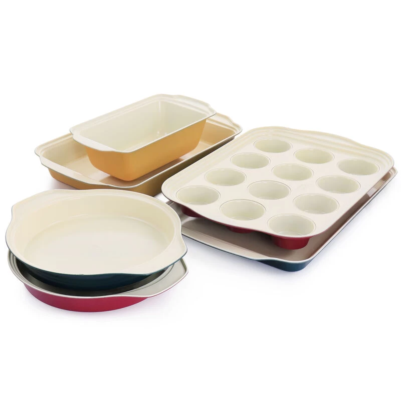 Spice By Tia Mowry Savory Saffron 6 Piece Ceramic Nonstick Bakeware Set In Multi - Image 2