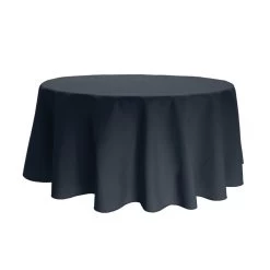 Fabric Textile Products, Inc. Round Tablecloth, 100% Polyester, Navy Navy