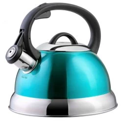 Mr. Coffee® Mr. Coffee Flintshire 1.75 Quart Whistling Stovetop Tea Kettle In Turquoise