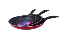 Aluminum 3-Piece Non-Stick Frying Pan Set