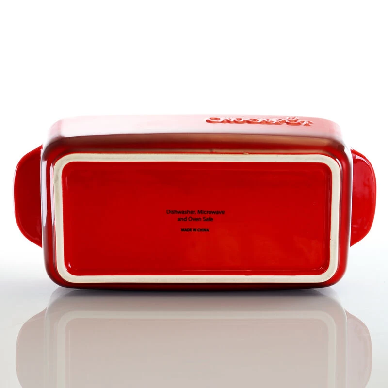 Crock-Pot Crock Pot Artisan 1.25 Quart Rectangle Stoneware Bake Pan In Red - Image 3