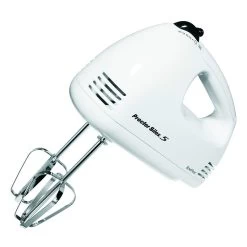 Proctor Silex Easy Mix 5 Speed Hand Mixer In White