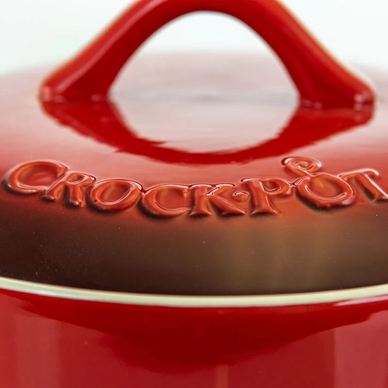 Crock-Pot Artistan 2 Piece 2.3 Quart Round Stoneware Casserole With Lid In Red - Image 6