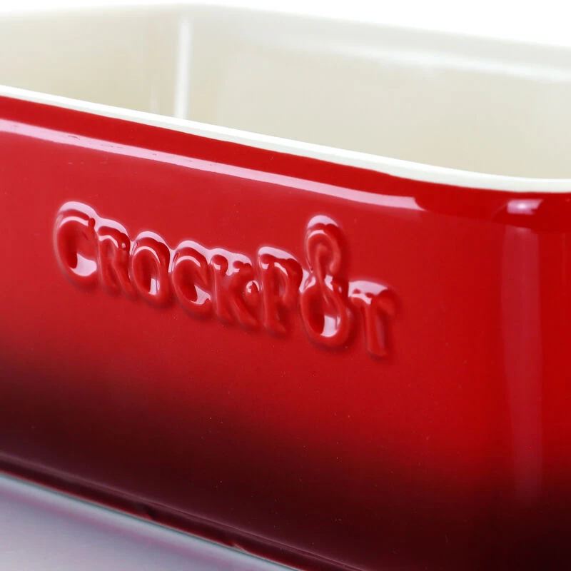 Crock-Pot Crock Pot Artisan 1.25 Quart Rectangle Stoneware Bake Pan In Red - Image 4