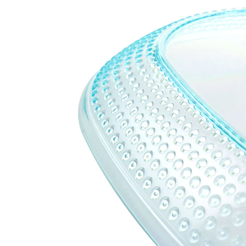 Gibson Home 15.75 Inch Plastic Aqua 2 Piece Platter Set - Image 6