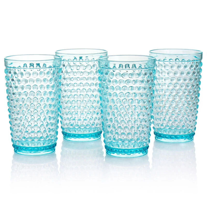 Gibson Home Malone 5 Piece Plastic Pitcher And Tumbler Set In Light Blue - Image 4