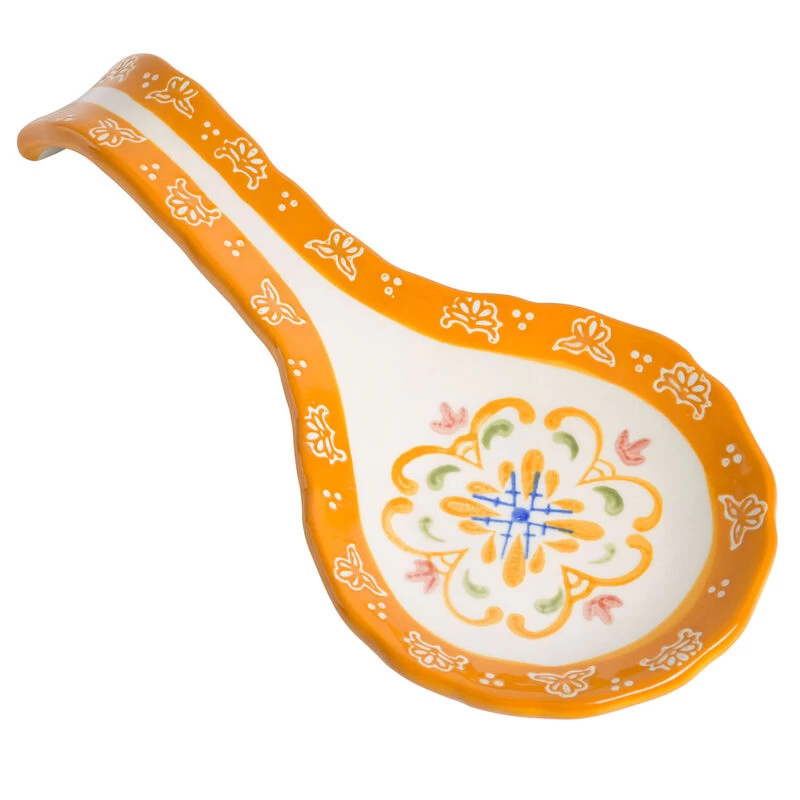 Laurie Gates Tierra 4 Piece Hand Painted Ceramic Tableware Accessory Set - Image 3