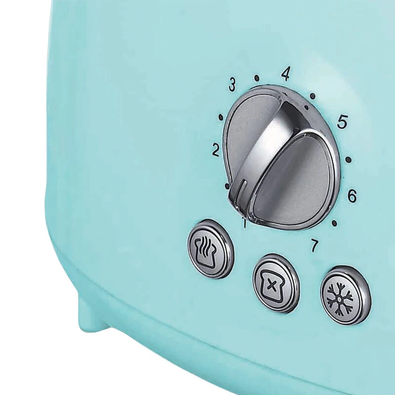 Brentwood Cool Touch 2-Slice Extra Wide Slot Retro Toaster In Blue - Image 5