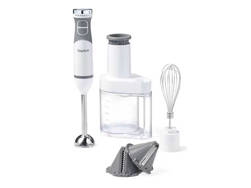Starfrit - 4-in-1 Hand Blender Set, 10-Speed Variable Control, White - Image 2
