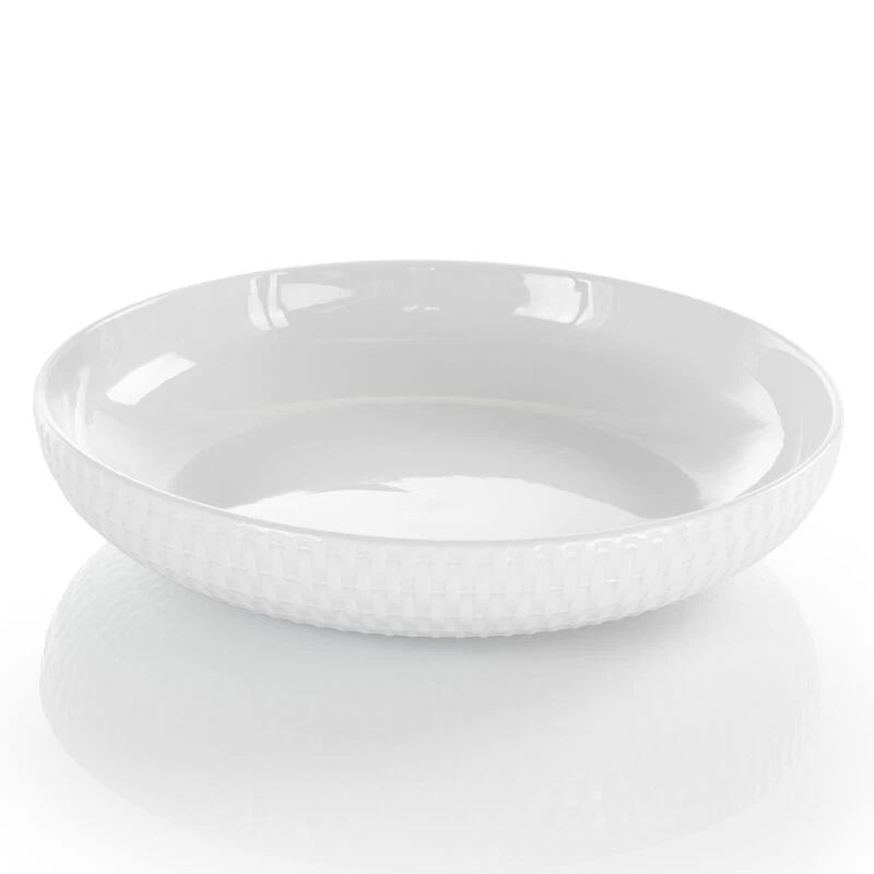 Elama Esme 4 Piece Porcelain Assorted Bowl Set In White - Image 6