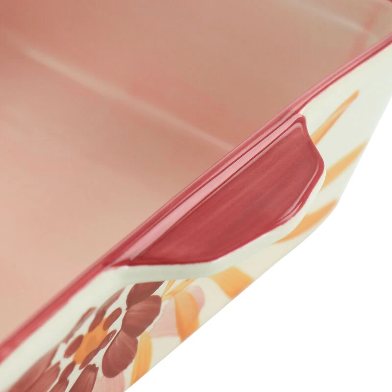 Spice By Tia Mowry Goji Blossom 2qt Square Stoneware Baker Pan In Pink - Image 5