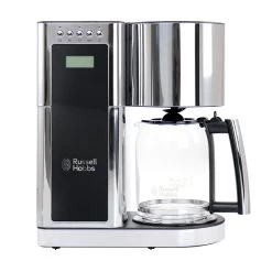 Russell Hobbs Glass 8 Cup Coffeemaker In Black And Stainless Steel