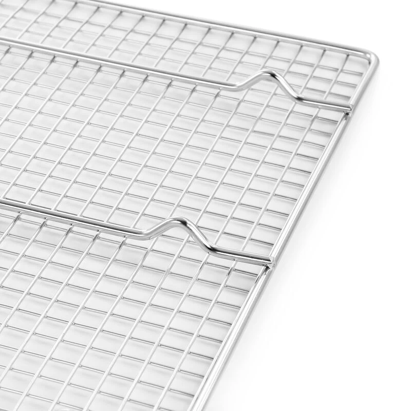 Oster® Oster Baker's Glee Stainless Steel 17in Cookie Sheet And 16in Cooling Rack Bakeware Set In Silver - Image 4