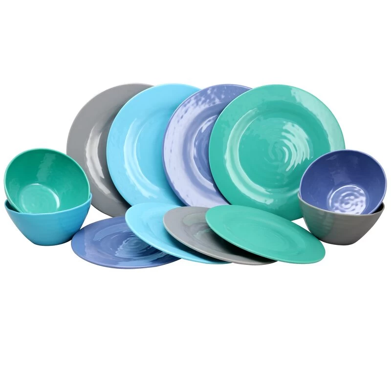 Gibson Home Brist 12 Piece Dinnerware Set In 4 Assorted Colors - Image 7