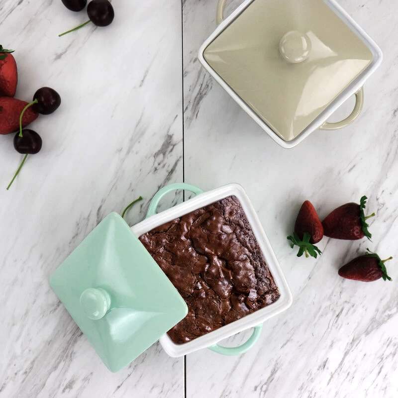 Martha Stewart Mini Stoneware Casserole With Lid In Beige - Image 5