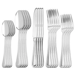 Martha Stewart Charles 20 Piece Stainless Steel Flatware Set