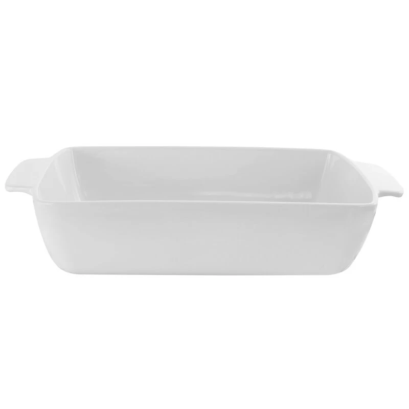 Gibson Elite 2 Piece Rectangle 15.5 Inch Stoneware Bakeware With Metal Rack - Image 8