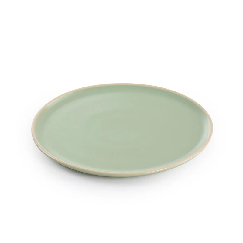 Gibson Elite Serenade 12 Piece Round Stoneware Dinnerware Set In Green - Image 4