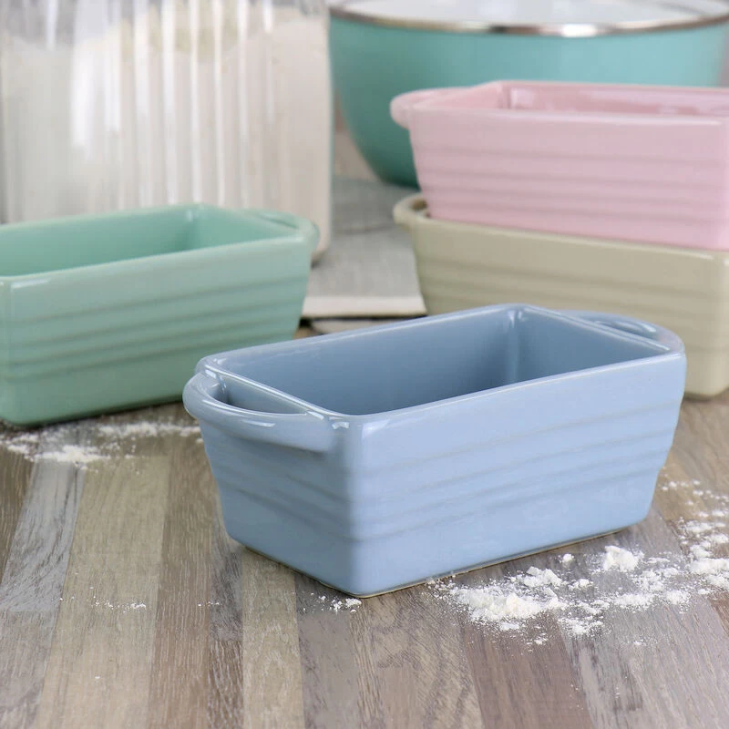 Martha Stewart 5.1 Inch Mini Loaf Pan 4 Piece Set In Assorted Colors - Image 5