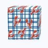 Fabric Textile Products, Inc. Napkin Set, 100% Polyester, Set Of 4, Lobster Picnic Check