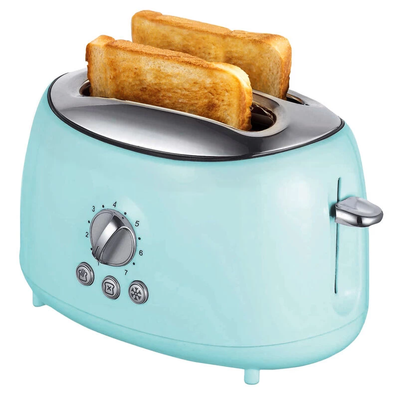 Brentwood Cool Touch 2-Slice Extra Wide Slot Retro Toaster In Blue