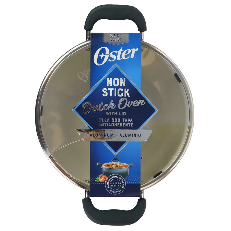 Oster® Oster Corbett 5.4 Quart Nonstick Aluminum Dutch Oven In Gray - Image 6
