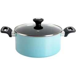 Martha Stewart Everyday Bowcroft 5 Quart Aluminum Dutch Oven In Dusty Blue