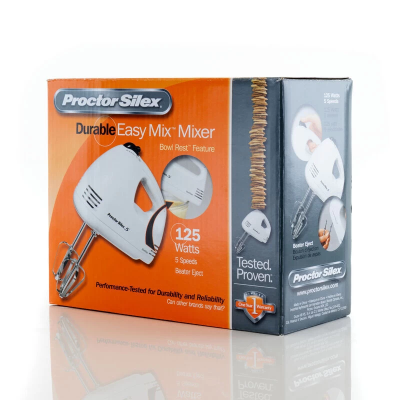Proctor Silex Easy Mix 5 Speed Hand Mixer In White - Image 4