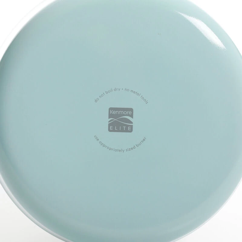 Kenmore Elite Andover 10 Piece Nonstick Aluminum Cookware Set In Glacier Blue - Image 4