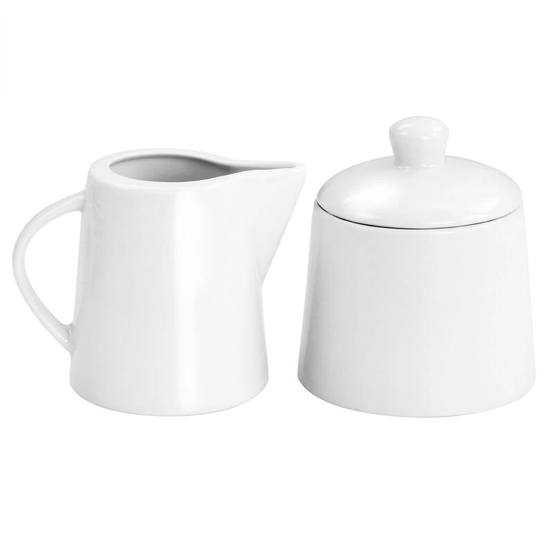 Gibson Home Classic Pearl Fine Ceramic 39 Piece Soft Square Dinnerware Combo Set In White - Image 6